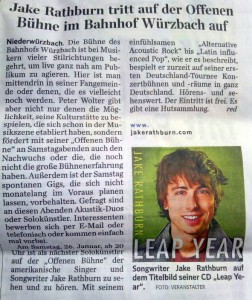 Whuuuu?? Jake already made the paper in Germany?! @ Bahnhof Wuerzbach | Blieskastel | Saarland | Germany